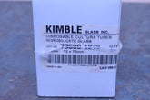KIMBLE GLASS DISPOSABLE CULTURE TUBES BOROSILICATE GLASS 73500 1275  12X 75MM SI